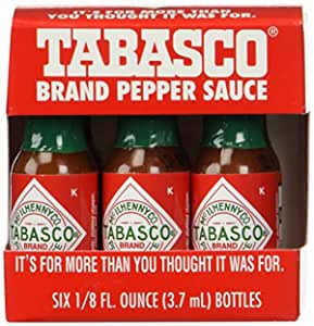 TABASCO brand Pepper Sauce "6-pack Miniatures" 1/8