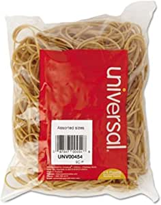 Universal 00454 Rubberbands, Assorted Sizes, One 1/4 lb. Box