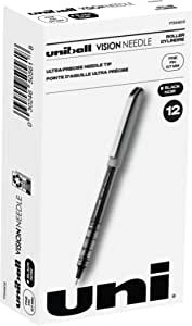 uni-ball Vision Needle Rollerball Pens Fine Point, 0.7mm