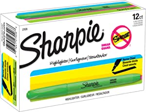 Sharpie Pocket Style Highlighters, Chisel Tip, Fluorescent