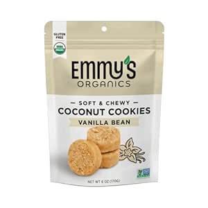 Emmy's Organics Coconut Cookies, Vanilla Bean