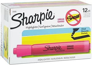 Sharpie 25009 Accent Tank Style Highlighter Chisel Tip Pink