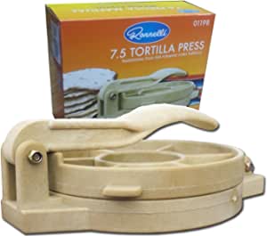 Tortilla Press 7.5" Heavy Duty Plastic Tortilla Maker