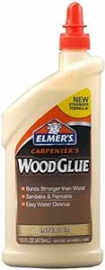 Elmer's Products E7020 Wood Glue, 16 oz, Tan