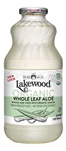 Lakewood, Organic Aloe Vera Leaf Juice, 32 Fl Oz (Pack of 1)
