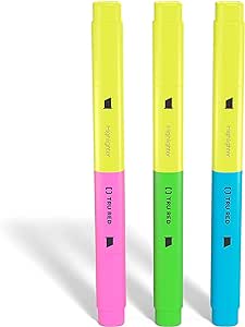 TRU RED TR57834 Twin Tip Highlighters, Chisel Tip, Assorted