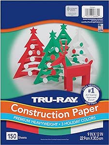 Tru-Ray Premium Construction Paper, Holiday Colored Paper