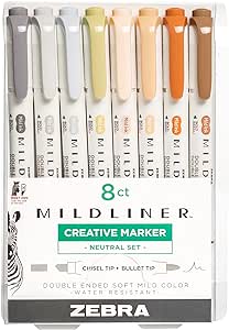 Zebra Pen Mildliner Double Ended Highlighter, Broad and Fine