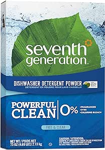 Seventh Generation Dishwasher Detergent Powder for sparkling