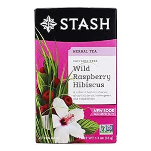 Stash Tea Tea Wild Raspberry Hibiscus 20 Tea Bags
