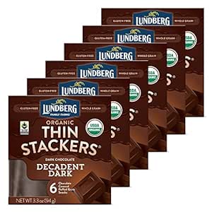 Lundberg Organic Thin Stackers With Decadent Dark Chocolat