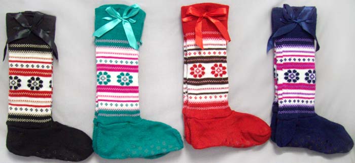 *Winter Boot Socks For Girls Knitted (HS1150 (B6/2))