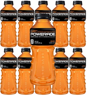 Powerade Orange, 20 ounce, Pack of 10