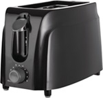 Brentwood Cool Touch 2 Slice Toaster, Black