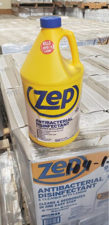 Zep anti bacterial disinfectant cleaner