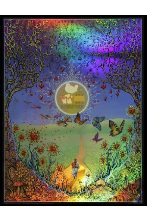 12 Woodstock Back To The Garden Foil Poster 12x16 Inches