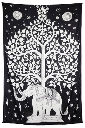 30 Elephant Tree Tapestries Packaged Zest for Life 52x80 in