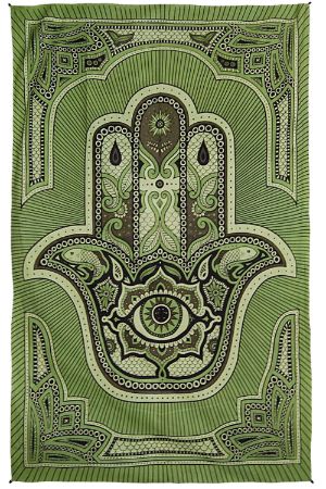 30 Hamsa Hand Tapestries Packaged Zest 4 Life 52x80 inch.