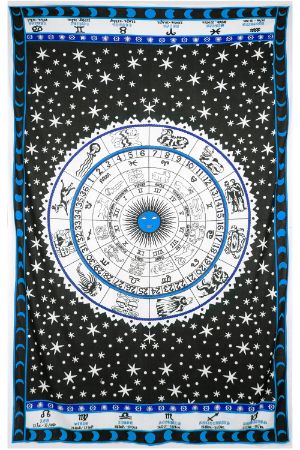 30 Zodiac Blue Tapestries Packaged Zest 4 Life 52x80 in