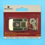 BRASS PLATED CASE LOCK AND KEY
