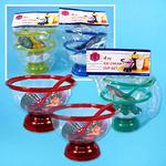 4pc ICECREAM CUPS&SPOON DESSERT SET-ASSORTED COLOR