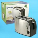 2 SLICE STAINLESS STEEL EXIAN BRAND ETL TOASTER