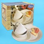 GIBSON 16pc ECLIPSE DINNERWARE - WHITE