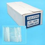 75mm PLASTIC WHTE TAG PIN 5000pcs PER BOX