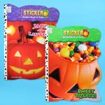 32pg astd HOLLOWEEN COLORING BOOK W/STICKERS
