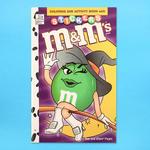 M & M'S GREEN 11 X 17cm COLORING BOOK W/STICKERS