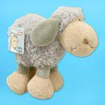 15cm GREY STANDING PLUSH SHEEP