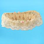 Decorative Basket with lace d?cor