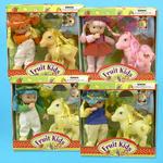 PLAY SET (NO CA) 9 PIECES  DOLL WITH HORSE