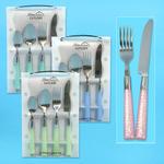 16pc ATHENA CUTLERY SET- ASSORTED COLOR